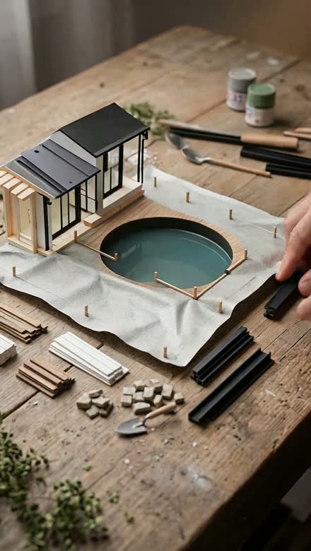 A previous build using the Modern Farmhouse + Pool format