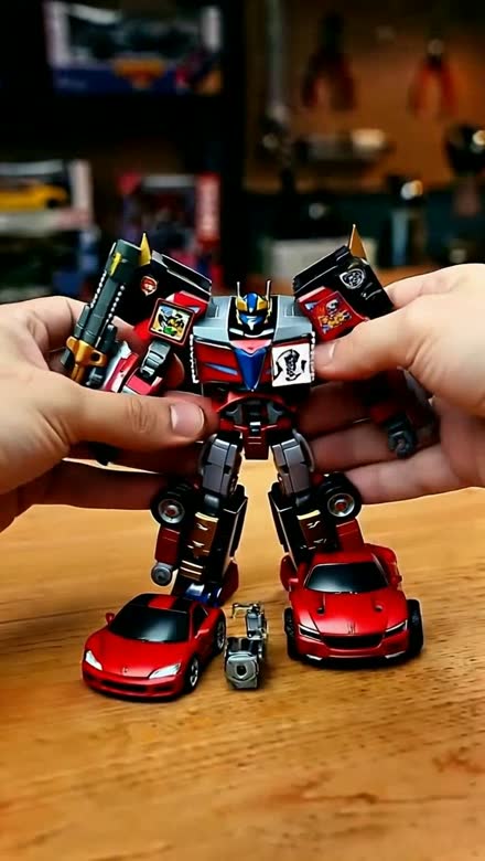 A previous build using the Transforming Mecha Robot format